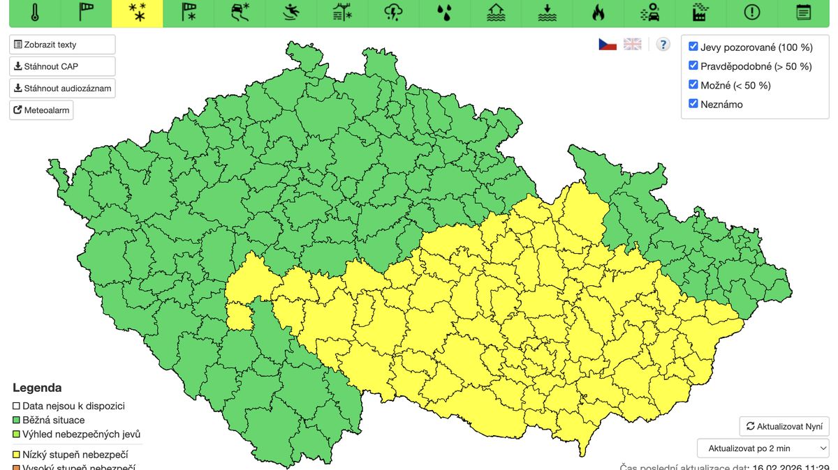 V noci bude zase sněžit, nejvíc na Moravě